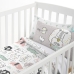 Dekbedovertrek set HappyFriday Moshi Moshi Best Buddies Multicolour Wieg voor baby's 2 Onderdelen