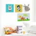 Leinwand HappyFriday Mr fox Dogs Bunt 27 x 27 cm