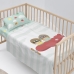 Bedding set HappyFriday Happynois Learning To Fly Multicolour Baby Crib 2 Pieces