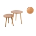 Tables set Romimex Natural Wood 2 Pieces