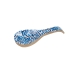 Lepel Romimex Blauw Wit Mangohout 27 x 5 x 9 cm