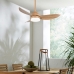 Ceiling Fan with Light Romimex White Natural