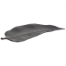 Valet Tray Romimex Black Aluminium Leaf of a plant 56 x 6 x 23 cm