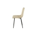 Chaise Romimex Beige Velours Métal 45 x 89 x 55 cm