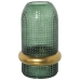 Vaso Alexandra House Living Verde Dourado Cristal 13 x 13 x 23 cm