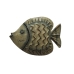 Wall Decoration Romimex White Metal Fish 18 x 10 x 2 cm