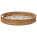 Bricka Alexandra House Living Multicolour Rattan Pärlemor Rund 33 x 35 x 33 cm