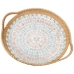 Tray Alexandra House Living Multicolour Rattan Mother of pearl Circular 40 x 5 x 33 cm