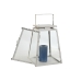 Gadelampe Home ESPRIT Hvid Gylden Metal Krystal Moderne 26 x 26 x 38,5 cm (2 Dele)