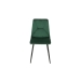 Stoel Romimex Groen Fluweel Metaal 45 x 89 x 55 cm