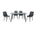 Table set with chairs Romimex 5 Pieces