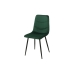 Stoel Romimex Groen Fluweel Metaal 45 x 89 x 55 cm