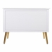 Storage chest with seat Alexandra House Living Golden MDF Wood 41 x 62 x 83 cm