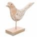 Decoratieve figuren Alexandra House Living Wit Natuurlijk Hout Glas Vogel 26 x 12 x 30 cm