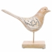 Decoratieve figuren Alexandra House Living Wit Natuurlijk Hout Glas Vogel 26 x 12 x 30 cm