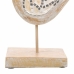 Decoratieve figuren Alexandra House Living Wit Natuurlijk Hout Glas Vogel 26 x 12 x 30 cm