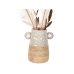 Blomstervase Romimex Beige Keramikk 18 x 20 x 18 cm 18 x 20 x 26 cm Med håndtak