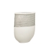 Vaso Romimex Bianco Argentato Ceramica 21 x 28 x 9 cm