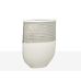 Vaso Romimex Branco Prateado Cerâmica 21 x 28 x 9 cm