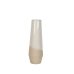 Blumenvase Romimex Weiß Beige aus Keramik 15 x 45 x 15 cm