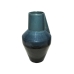 Blumenvase Romimex Blau/Schwarz aus Keramik 17 x 31 x 17 cm