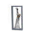 Decoratieve figuren Romimex Bruin Hars Vrouw 17 x 38 x 6 cm Met lijst