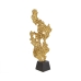 Beeld Romimex Zwart Gouden Aluminium 31 x 72 x 14 cm Abstract