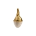 Vase Romimex Hvid/Guld Aluminium 18 x 36 x 17 cm