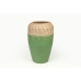 Vase Romimex Green Natural Ceramic Rattan 20 x 30 x 20 cm