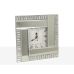 Table clock Romimex Silver Glass 20 x 20 x 5 cm