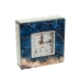 Reloj de Mesa Romimex Azul Dorado Vidrio 14 x 14 x 5 cm