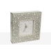 Table clock Romimex Silver Glass 18 x 18 x 5 cm