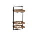 Bottle rack Home ESPRIT Black Natural 35 x 25 x 75 cm