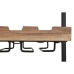 Bottle rack Home ESPRIT Black Natural 35 x 25 x 75 cm