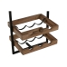 Bottle rack Home ESPRIT Black Natural 35 x 25 x 75 cm