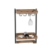 Botellero Home ESPRIT Negro Natural 35 x 25 x 75 cm