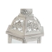 Gadelampe Home ESPRIT Hvid Metal Krystal Shabby Chic Ældet overflade 18 x 16 x 35 cm (2 Dele)