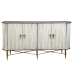 Chest of drawers Romimex White Silver Wood 43 x 83 x 153 cm