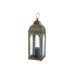 Farol Home ESPRIT Dorado Metal Cristal Árabe Decapé 20 X 20 X 56 cm (2 Piezas)