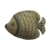 Wall Decoration Romimex White Metal Fish 27 x 10 x 3 cm