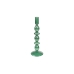 Candleholder Romimex Green Glass 9 x 27 x 9 cm