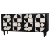 Credenza Romimex Marrone Nero Legno Osso 40 x 80 x 160 cm