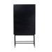 Armário Romimex Branco Preto Bege Metal Madeira MDF 80 x 160 x 40 cm