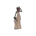 Dekorativ Figur Romimex Flerfarget Harpiks Afrikansk dame Jente 14 x 35 x 9 cm