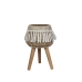 Cache-pot Romimex Beige Résine Avec franges 30 x 23 x 30 cm Pieds