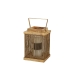 Lykta Romimex Bruin Gouden Hout Metaal 15 x 22 x 15 cm