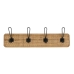 Wall mounted coat hanger Romimex Luonnollinen Puu 60 x 8 x 13 cm