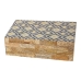 Doos-Juwelenkistje Romimex Bruin Zwart Hars Hout MDF 23 x 8 x 15 cm