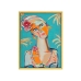 Painting Romimex Multicolour Canvas Lady 50 x 70 x 4 cm