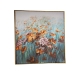 Cadre Huile Romimex Bois Toile Fleurs 82 x 82 x 5 cm